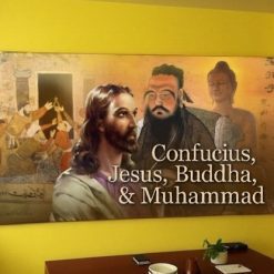 Confucius, Buddha, Jesus, and Muhammad